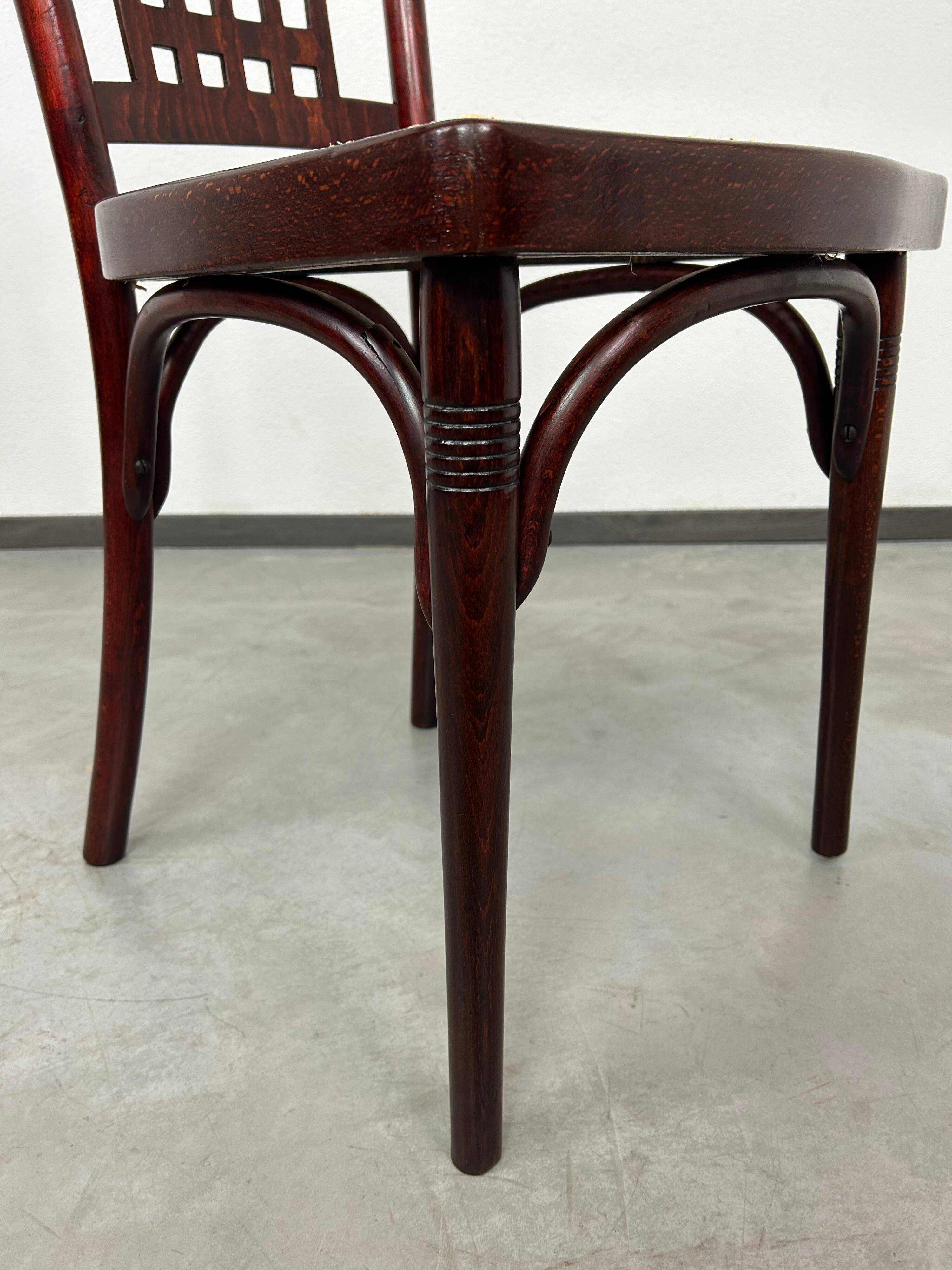 Viennese Secession dining chair no. 235 by Otto Wagner for J&J Kohn