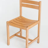 Chaise en hêtre massif conçues par André Sornay - France, années 1960