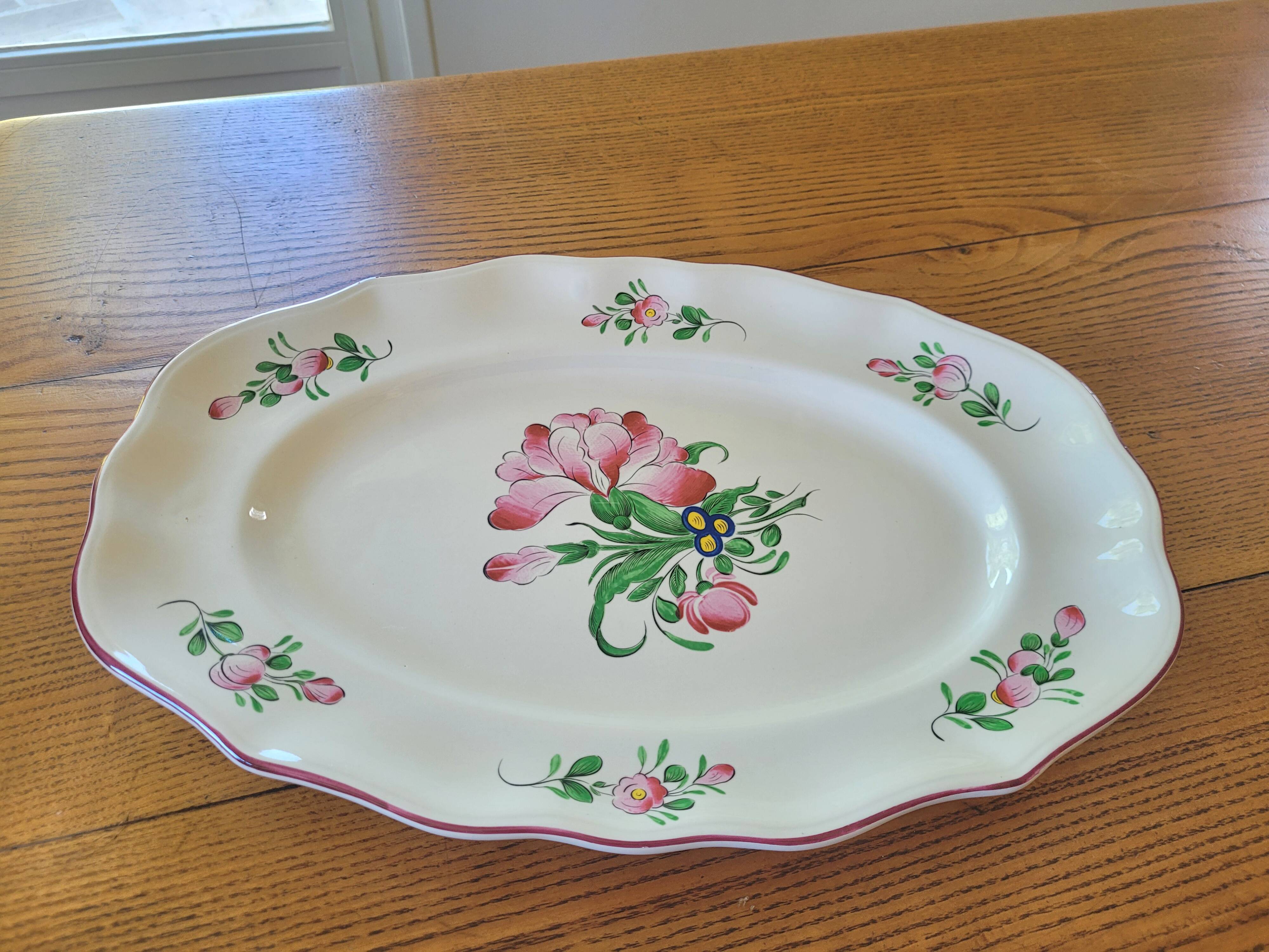 Large earthenware dish "Streetlight" St. Clement