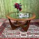 Mid century retro vintage teak round coffee table by GPlan 1960