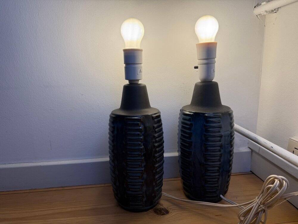 Table lamps attributed to Einar Johansen for Søholm, 1960s, set of 2