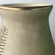 20th century gold painted ceramic art deco vase