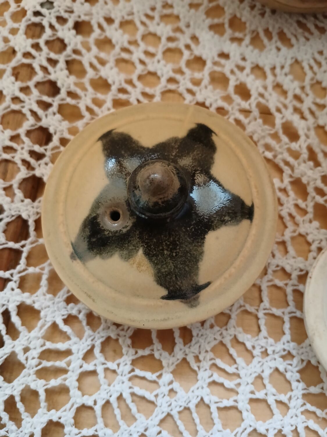 Antique stoneware coffee pot/teapot