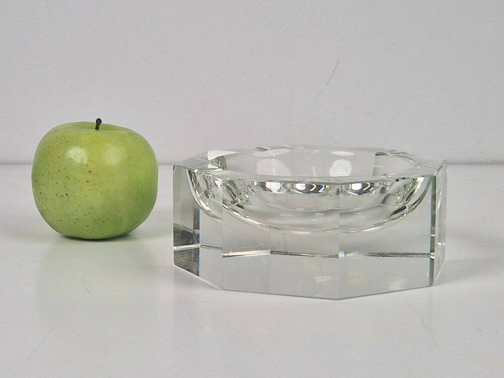 Art Nouveau Crystal Ashtray from Moser, 1940s