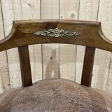 Regency style desk and armchair from the Napoleon III period - late 19th century