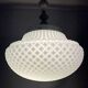 White opaline glass chandelier