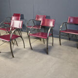 Vintage dining chairs by Segis Italy, 1980s