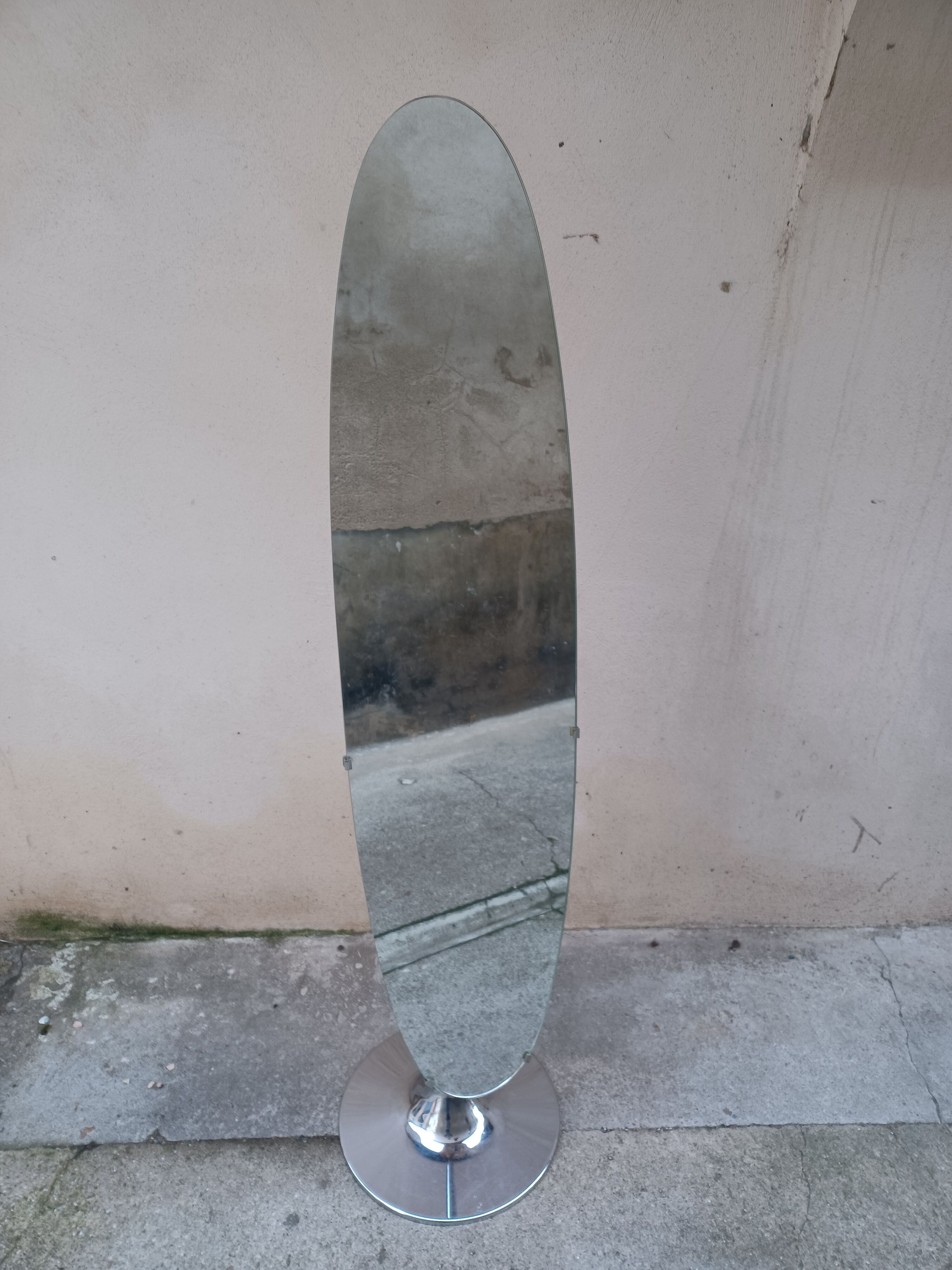 Large free-standing mirror, 1970 45x178cm
