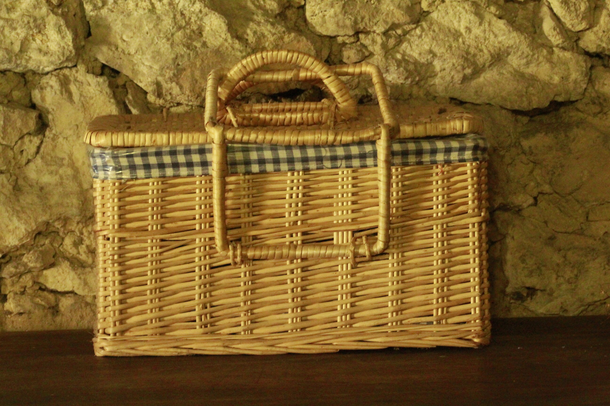 Old picnic basket