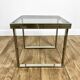 Table en verre et inox