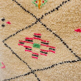Berber wool carpet colorful pattern 78x154 cm