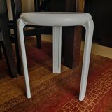 White Lucchese tripod stool - 1970s - Made in Italy