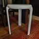 White Lucchese tripod stool - 1970s - Made in Italy