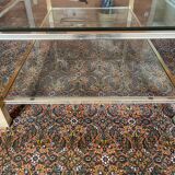 Large glass coffee table - Pierre Vandel