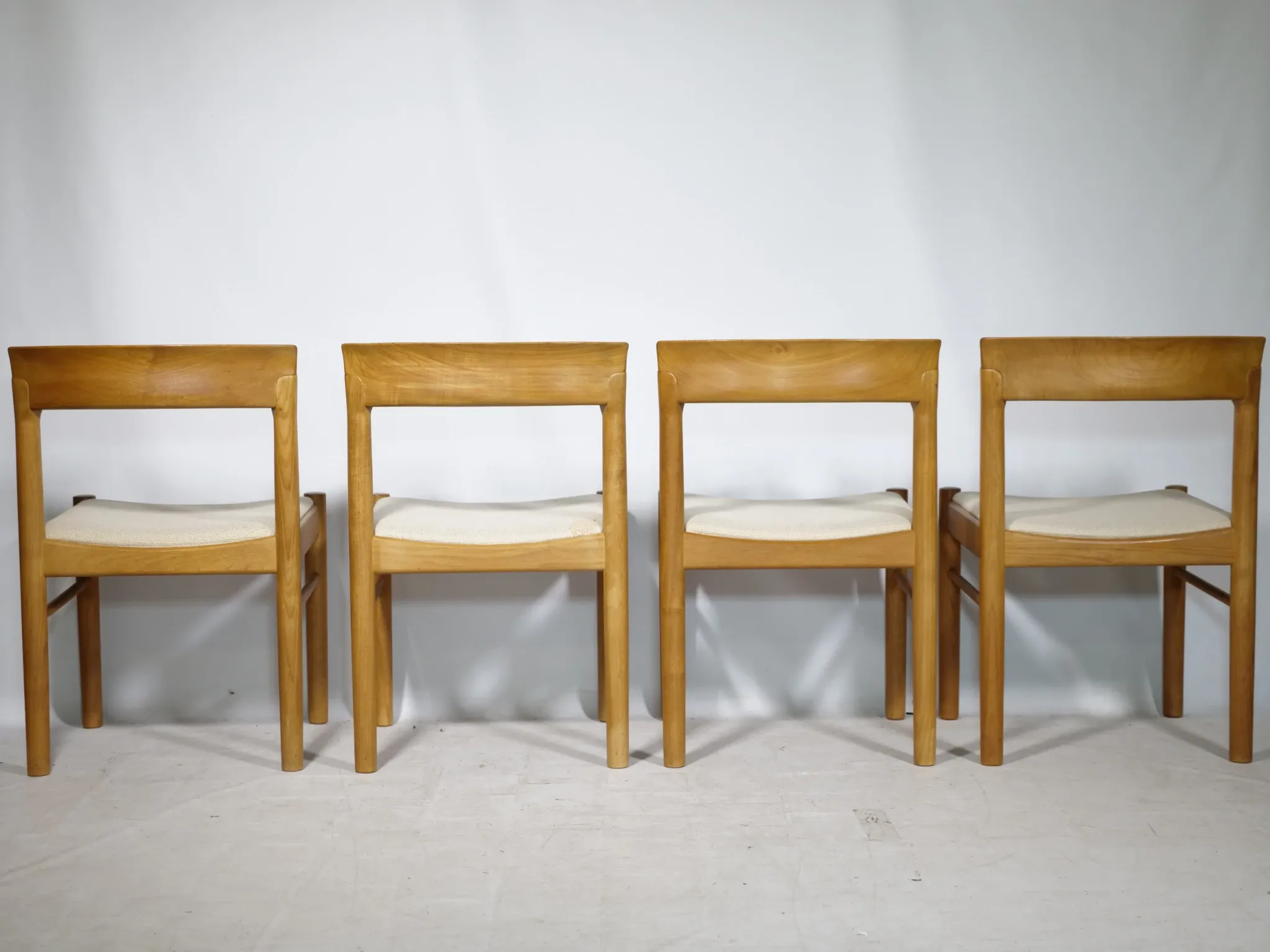 Danish Design Chairs in Teak by H.W. Klein for Bramin, Set of 4, 1960s