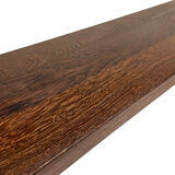 Minimalist vintage sofa design in wengé wood small solid bench