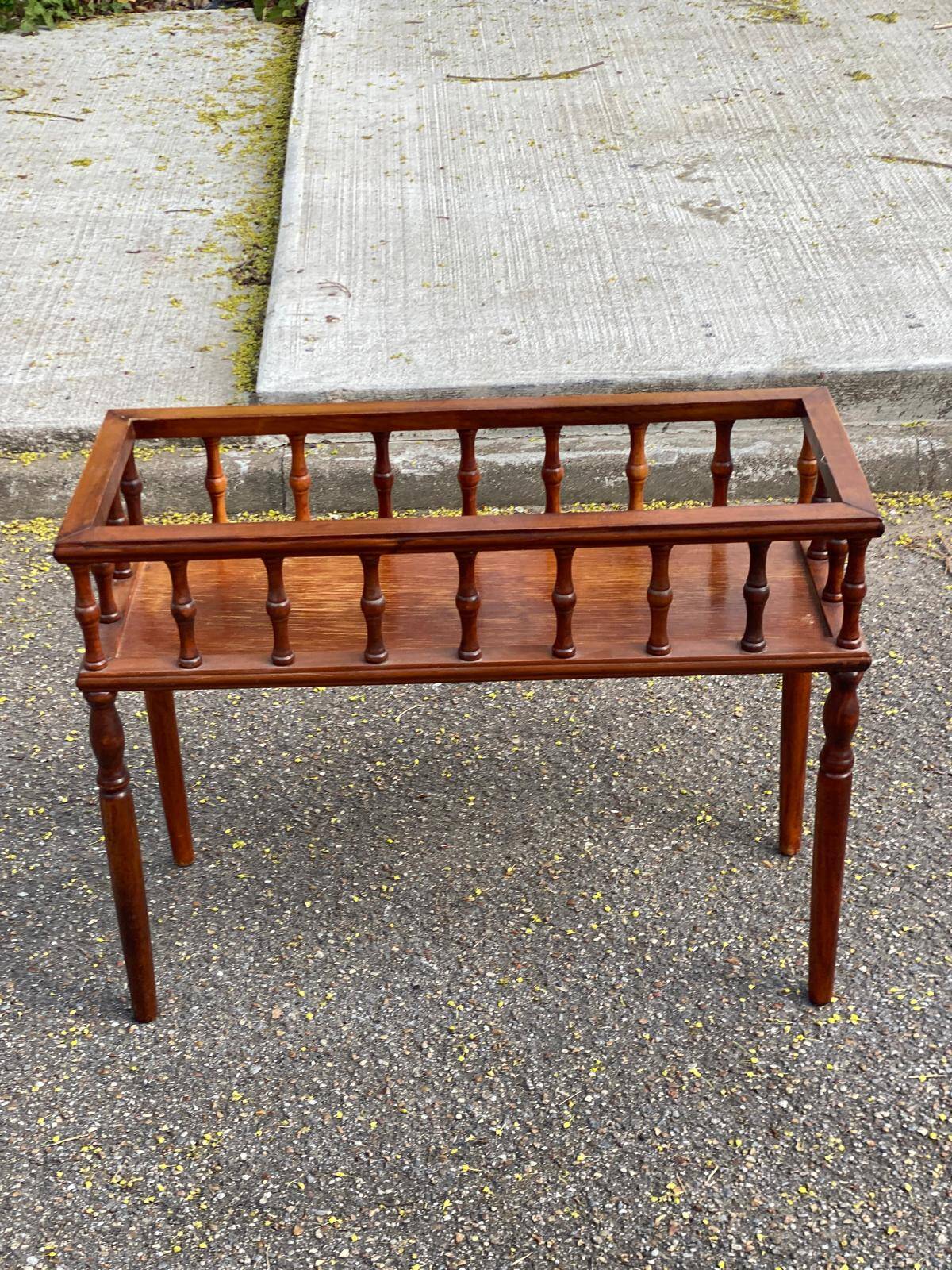 Carved solid wood planter from the 1980s.