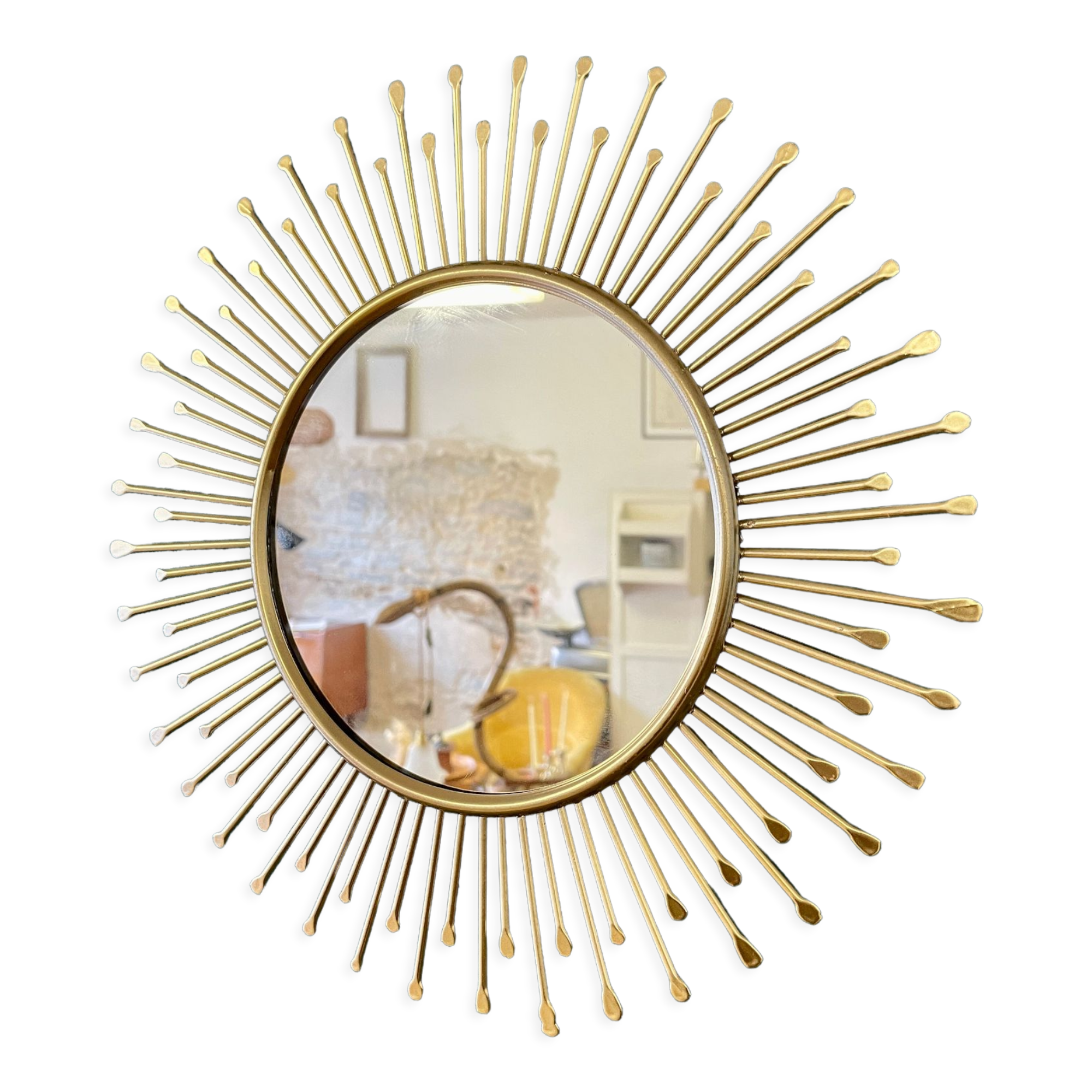 Metal sun mirror, 31 cm