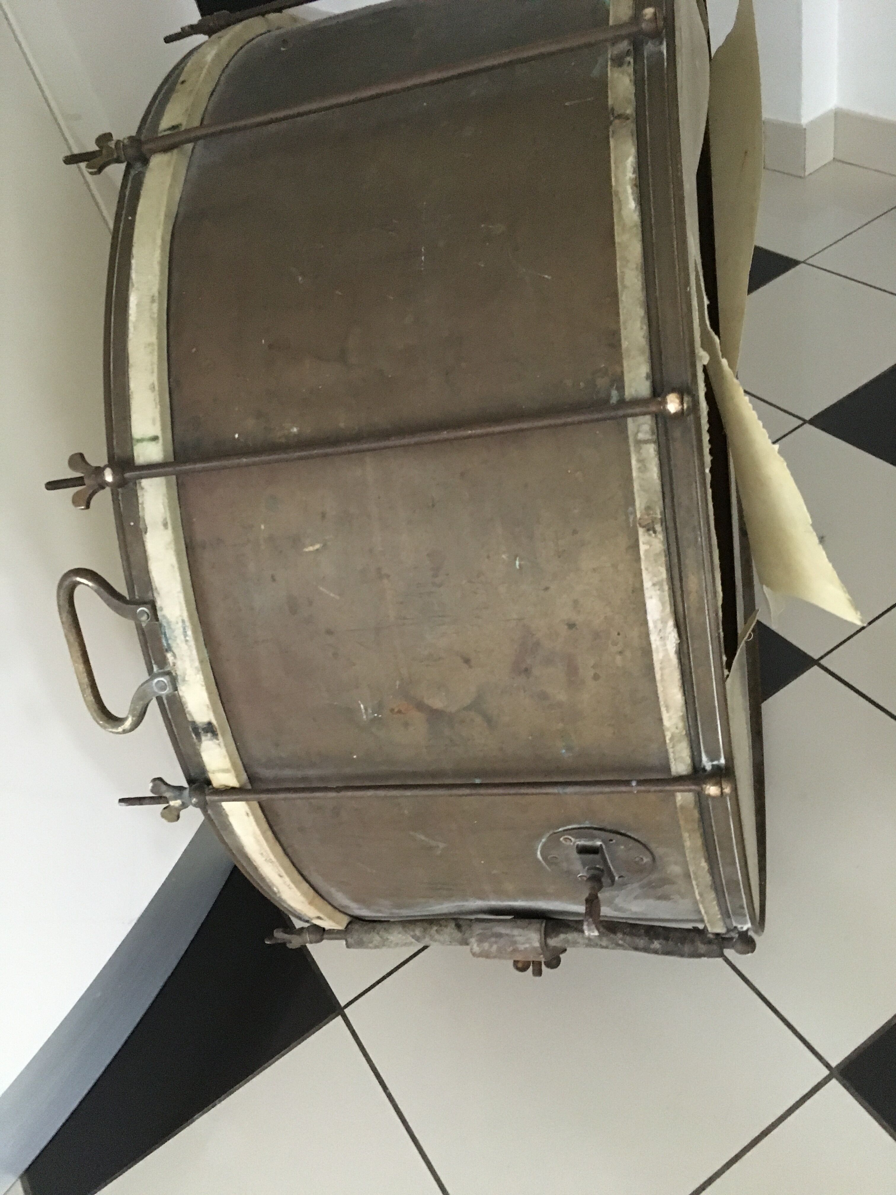 Former brass band drum
