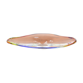 Bol en verre du milieu du siècle / verre de Bohême, années 1960