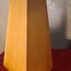 2 Scandinavian style bedside lamps in solid wood and raffia shade 40