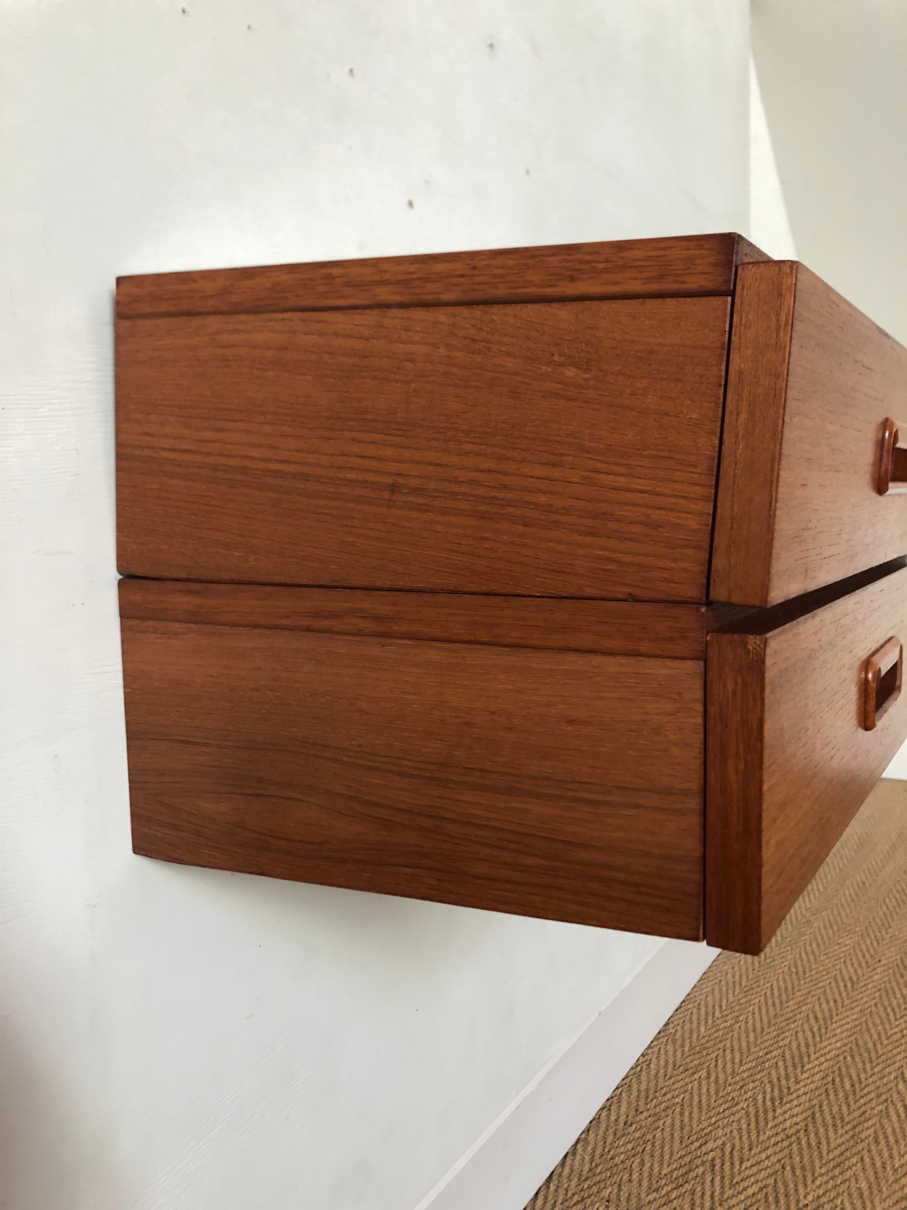 Pair of wall bedside tables