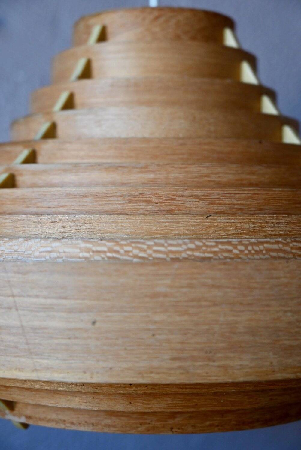 Vintage Scandinavian suspension lamp with slats by Hans-Agne Jakobsson from the 1960s.