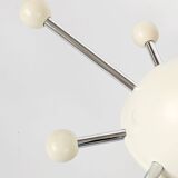 Space wall-mounted coat rack, chrome and plastic, 1970s