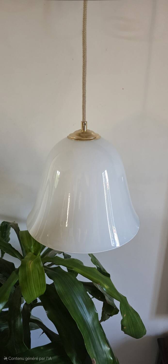 XXL opal tulip pendant light