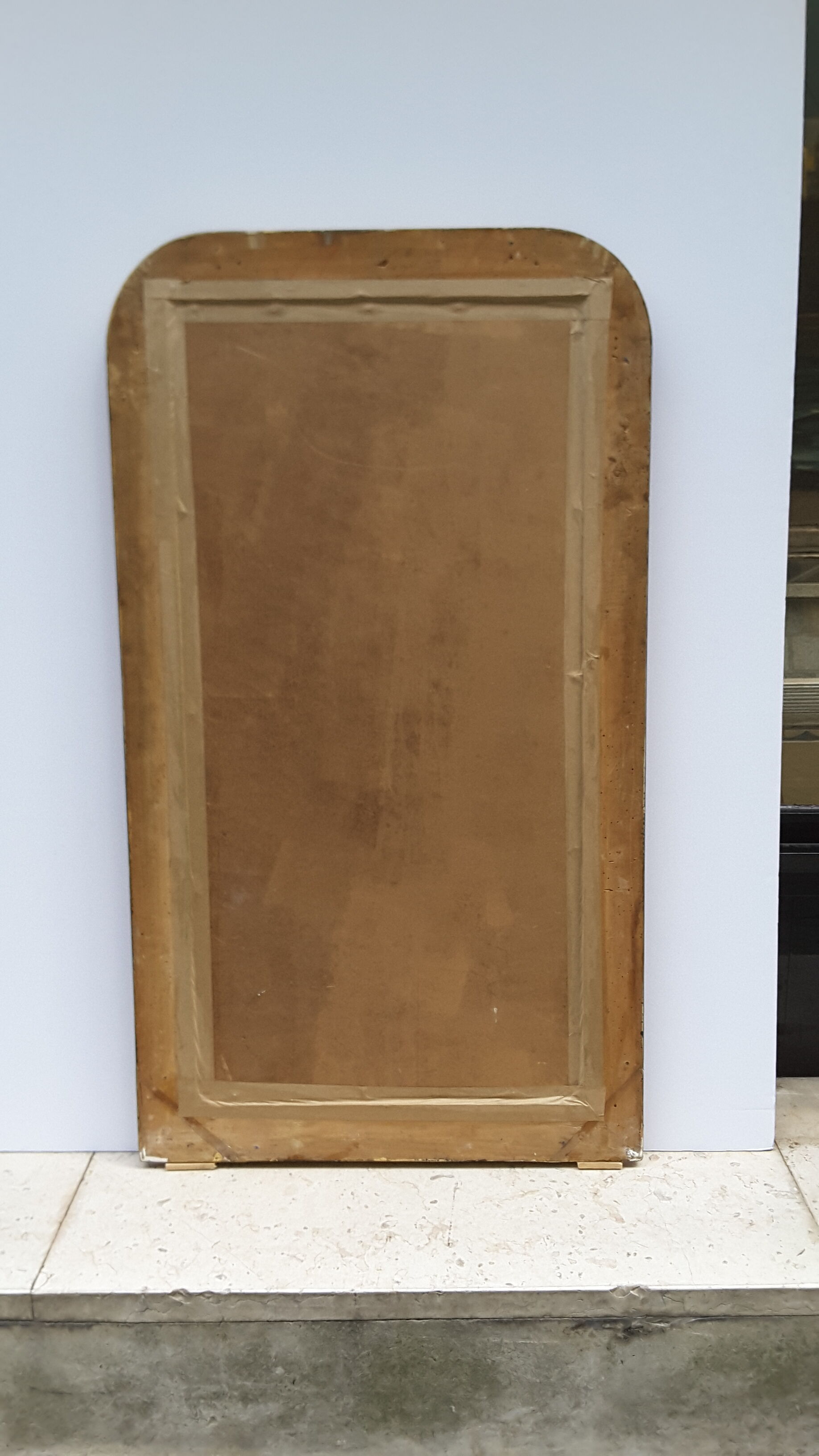 Miroir ancien doré d'époque Louis Philippe 66x118cm