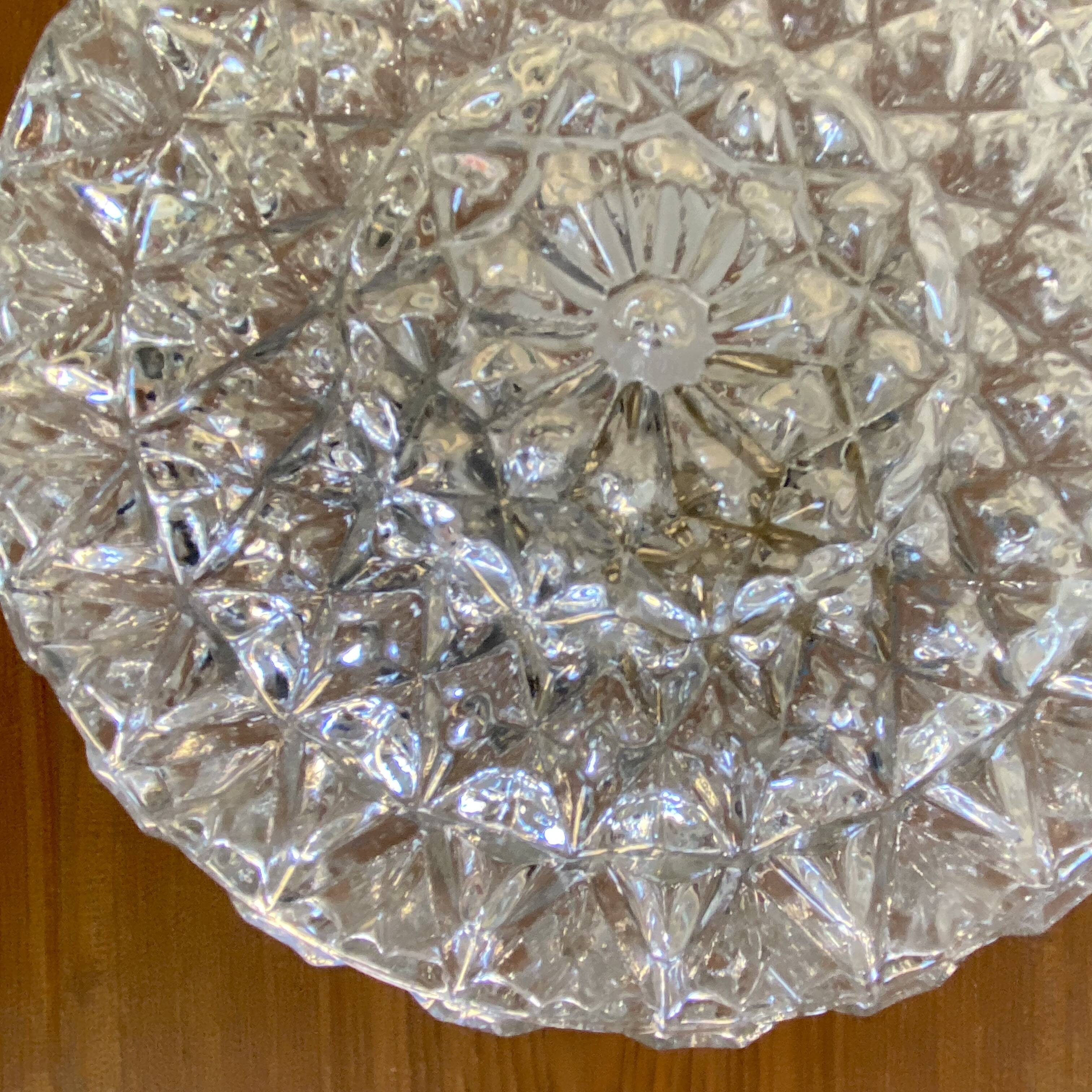 Wall light ceiling light thick glass 1970 seventies eighties LAMP-7397