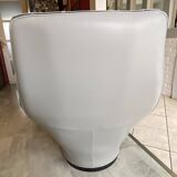 Mantis leather lounge chair ottoman footrest Gerard Van Den Berg 1970