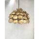 Contemporary gold florentine iron pendant light