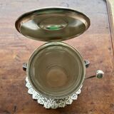 Silver metal ice bucket