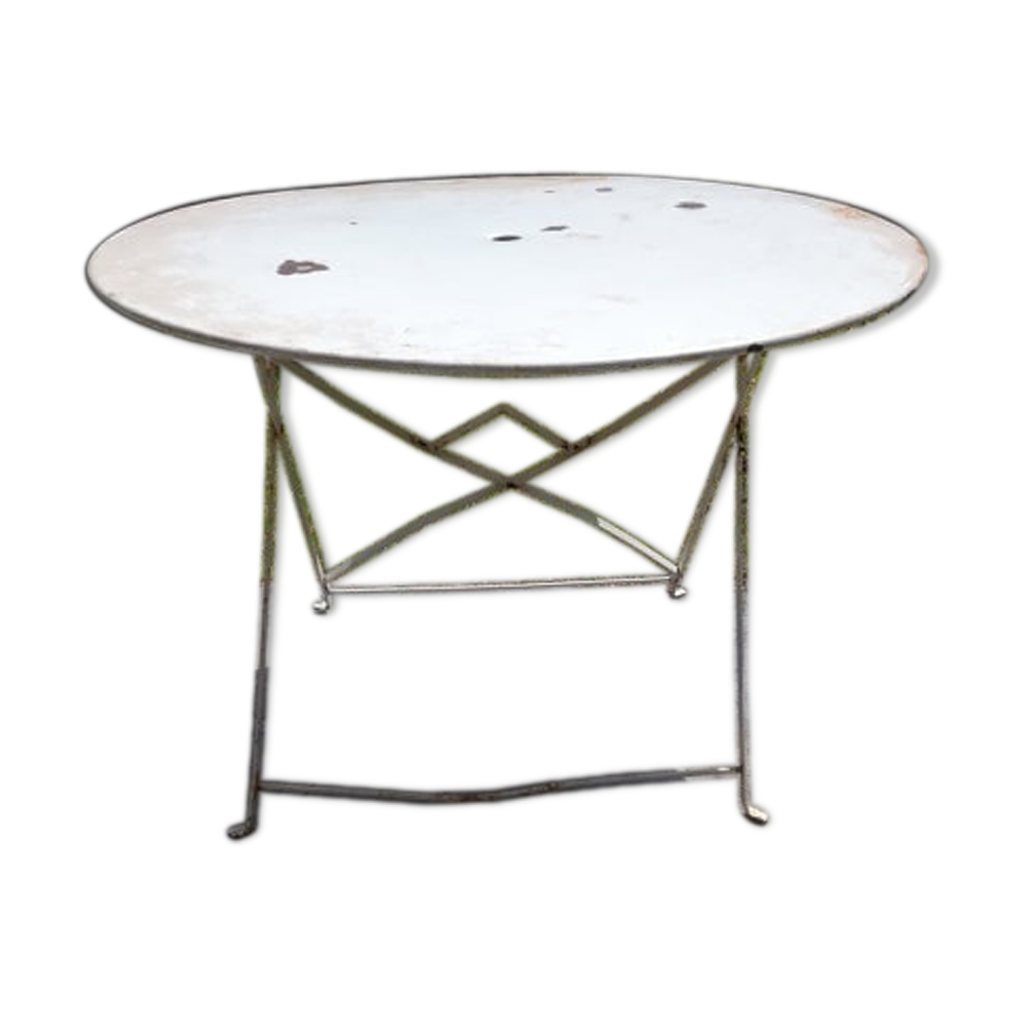 Old folding garden table