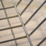 Glass and chrome coffee table 1970