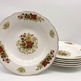 6 hollow plates, "Digoin Sarreguemines "