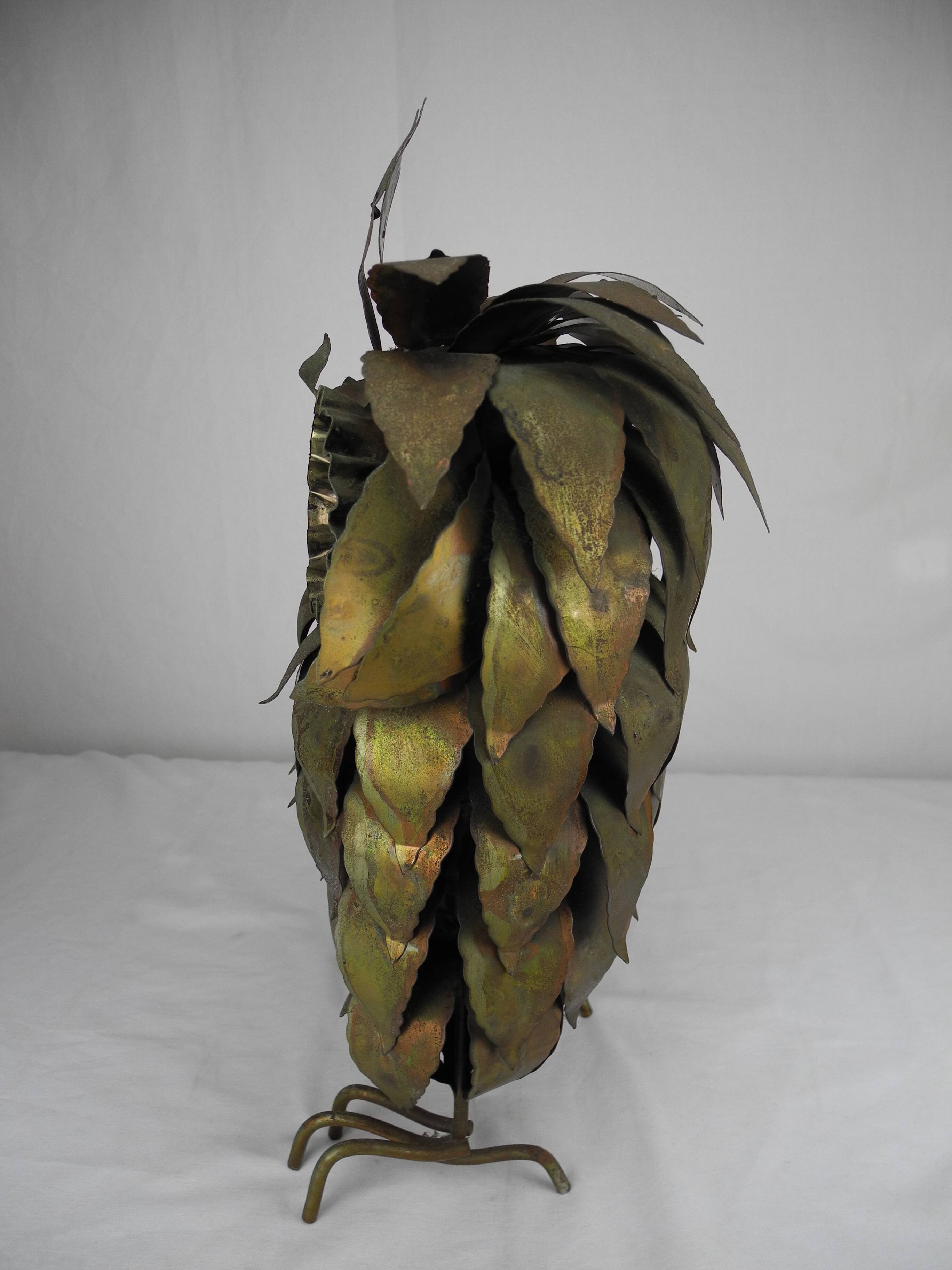 Brass owl sculpture vintage decoration brass owl statue