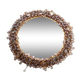 Illuminated jewel crystal mirror by palme & walter