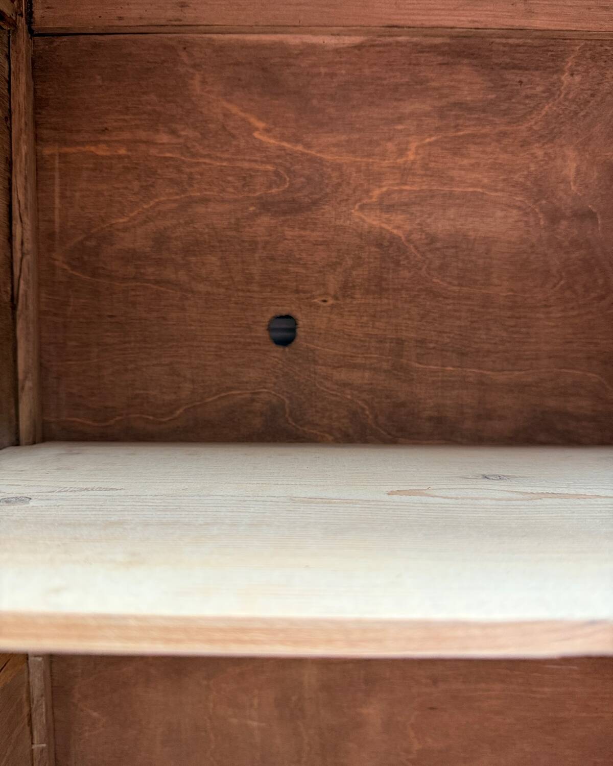 Vintage glass-fronted jam cupboard (renovated)