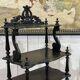 Napoleon III music cabinet, late 19th century, in blackened wood
