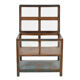 Display case in patinated wood