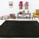 Handmade brown vintage rug 195x288cm