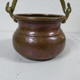 Old copper cauldron