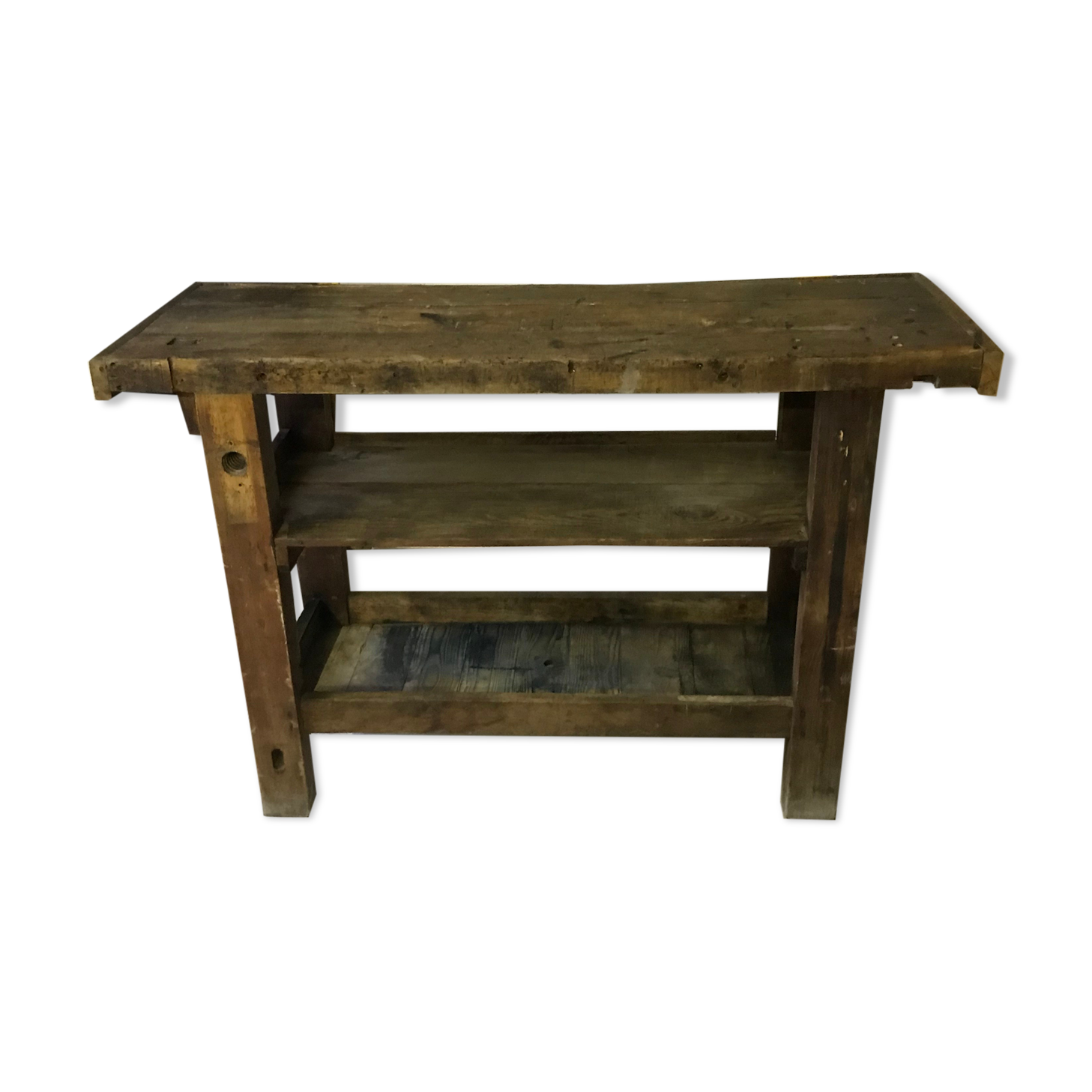 Wood workbench