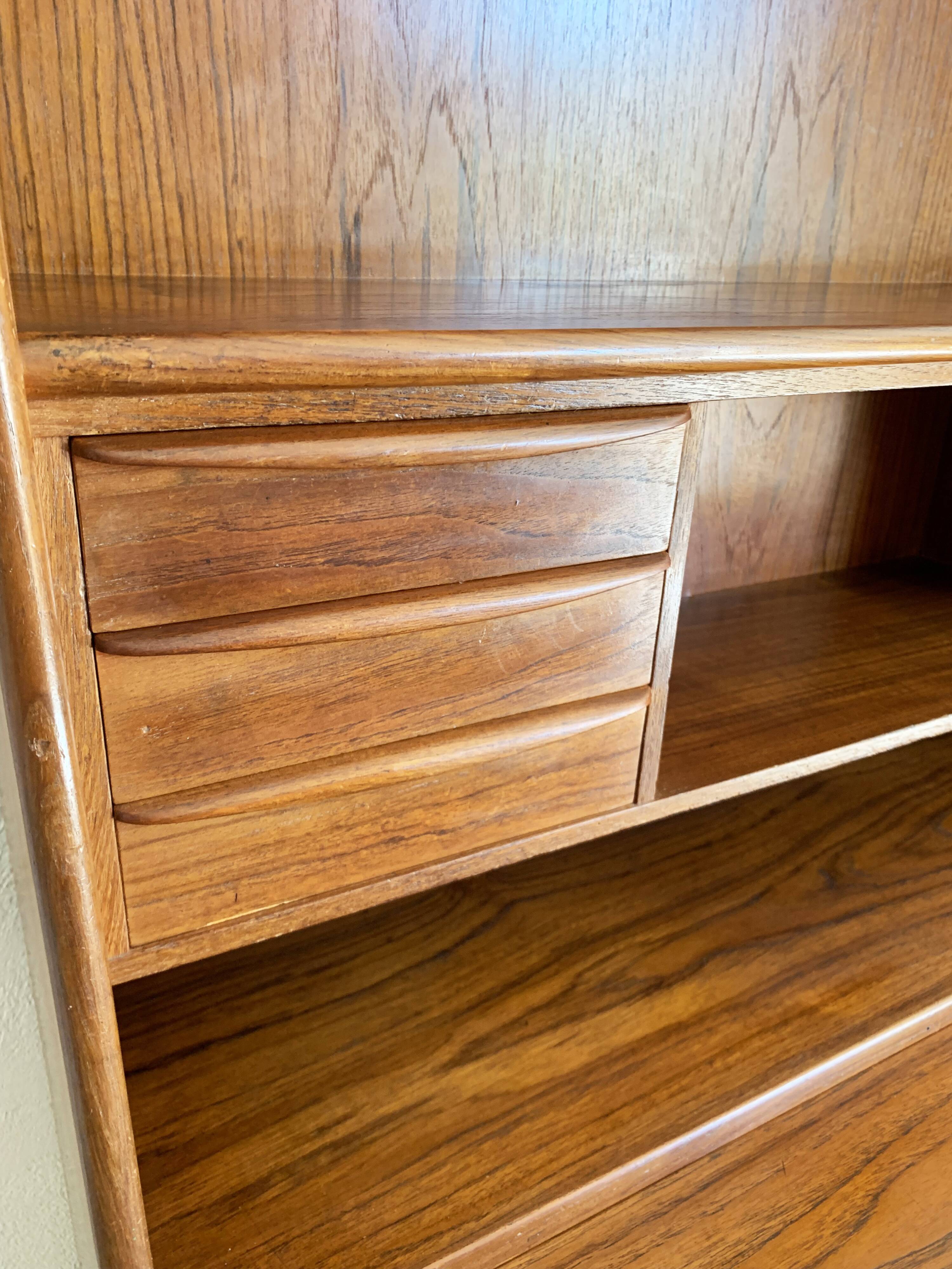 Secretaire vintage danois en teck par svend a.madsen