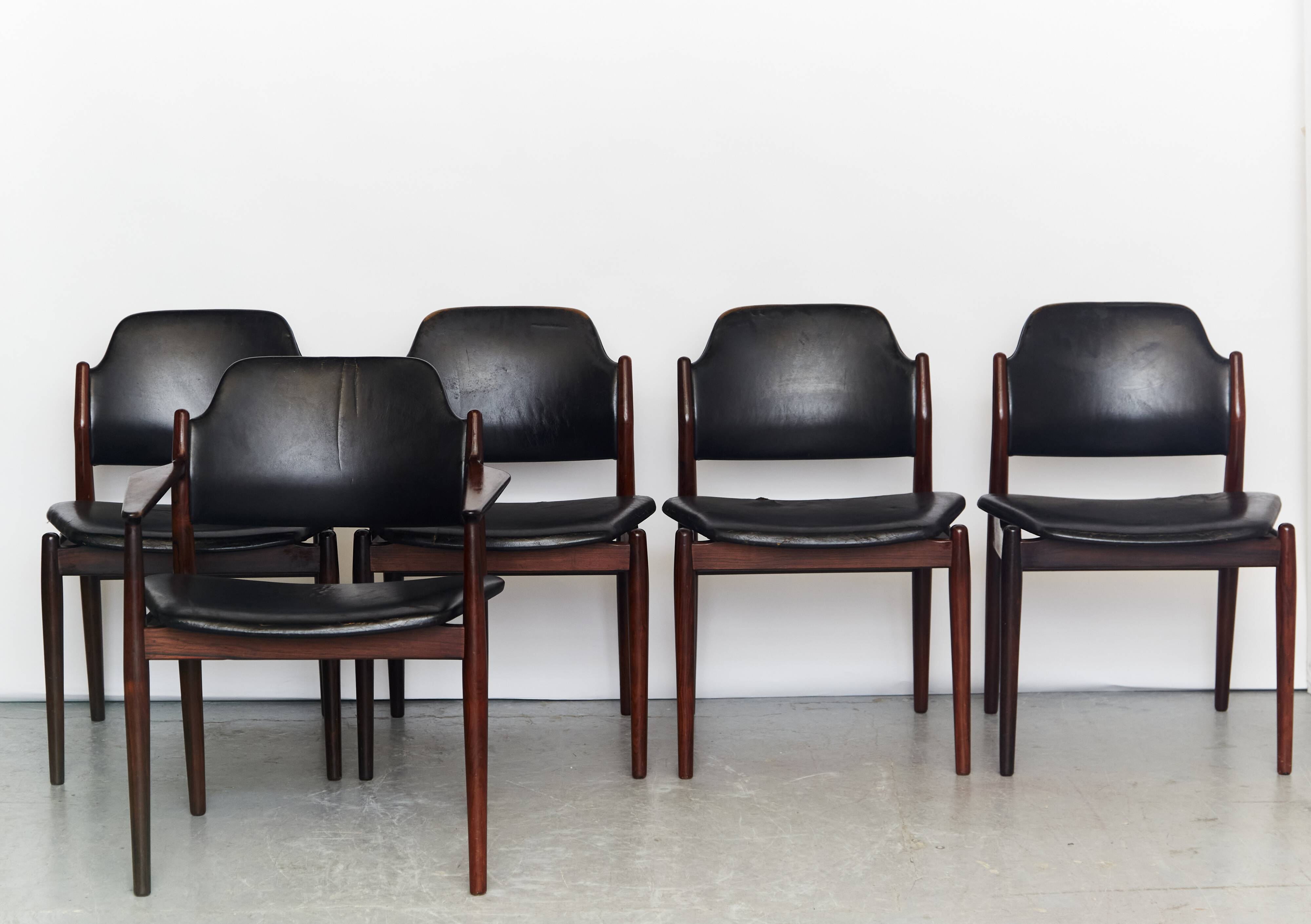 Chaises de salle à manger Arne Vodder n°62/62A pour Sibast