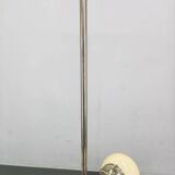 Bauhaus Globe Chandelier Czechoslovakia 1930s Chrome Pendant