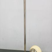Bauhaus Globe Chandelier Czechoslovakia 1930s Chrome Pendant