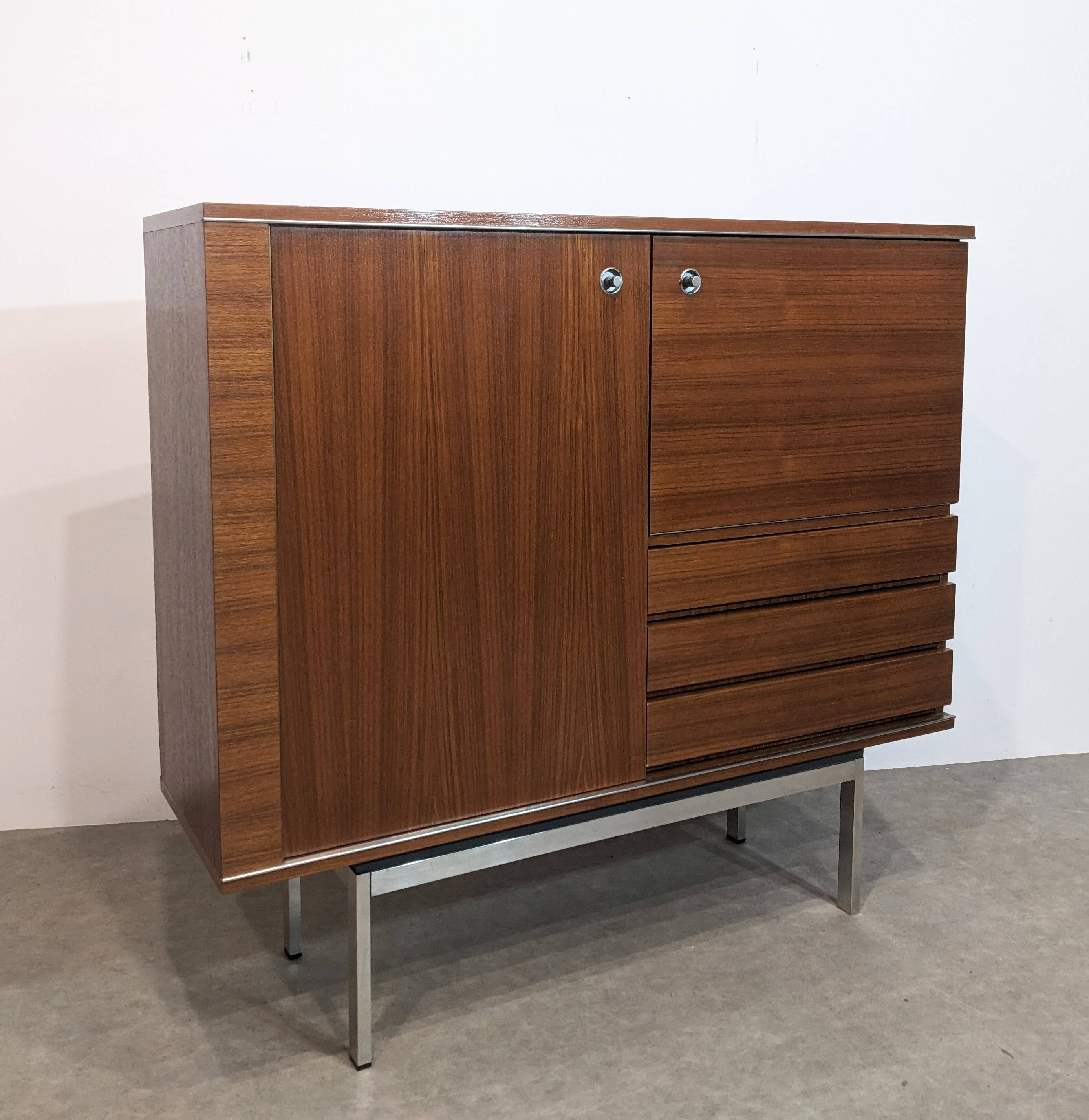 Highboard, Mid-century teak bar 1960s
